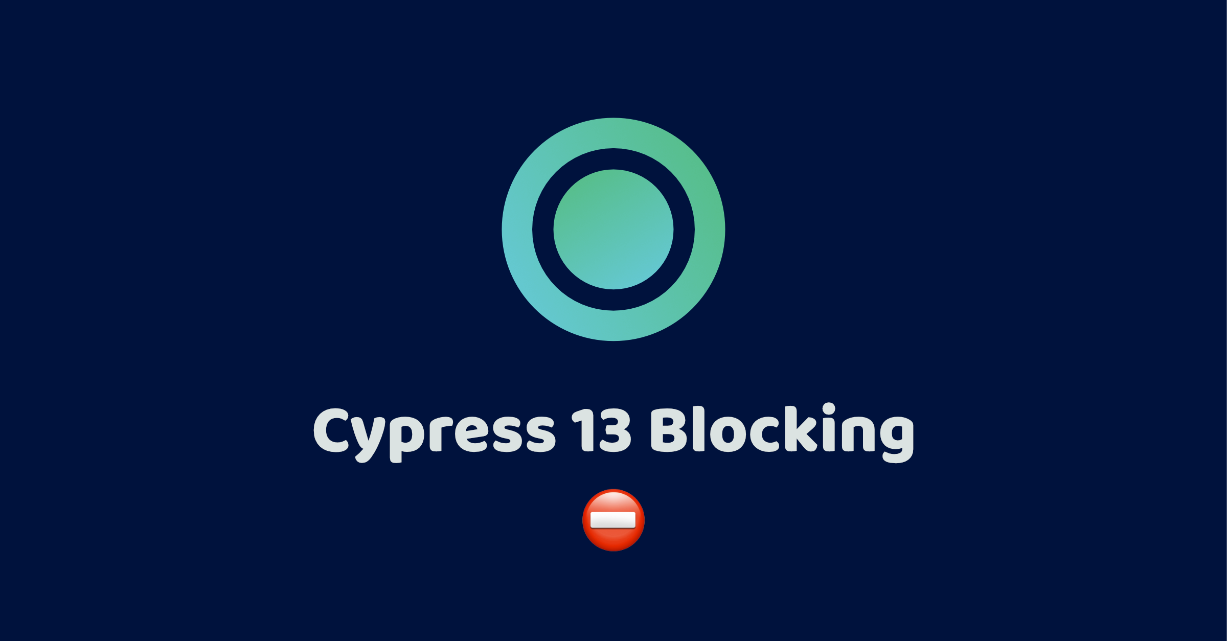 Cypress.io Blocking of Sorry Cypress and Currents