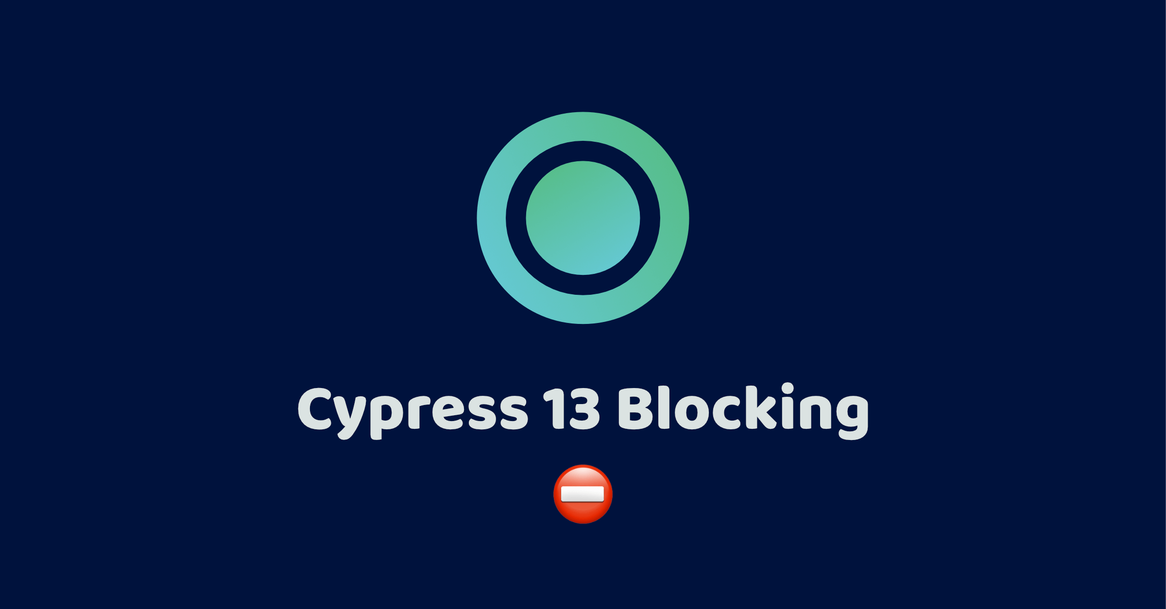 Cypress.io Blocking of Sorry Cypress and Currents
