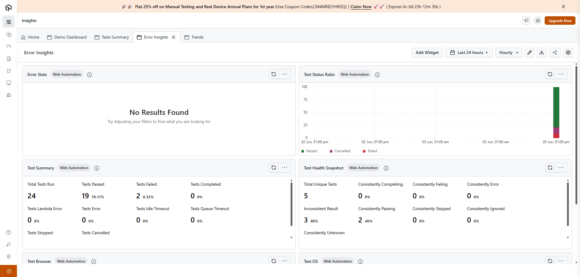Analytics - Error Insights