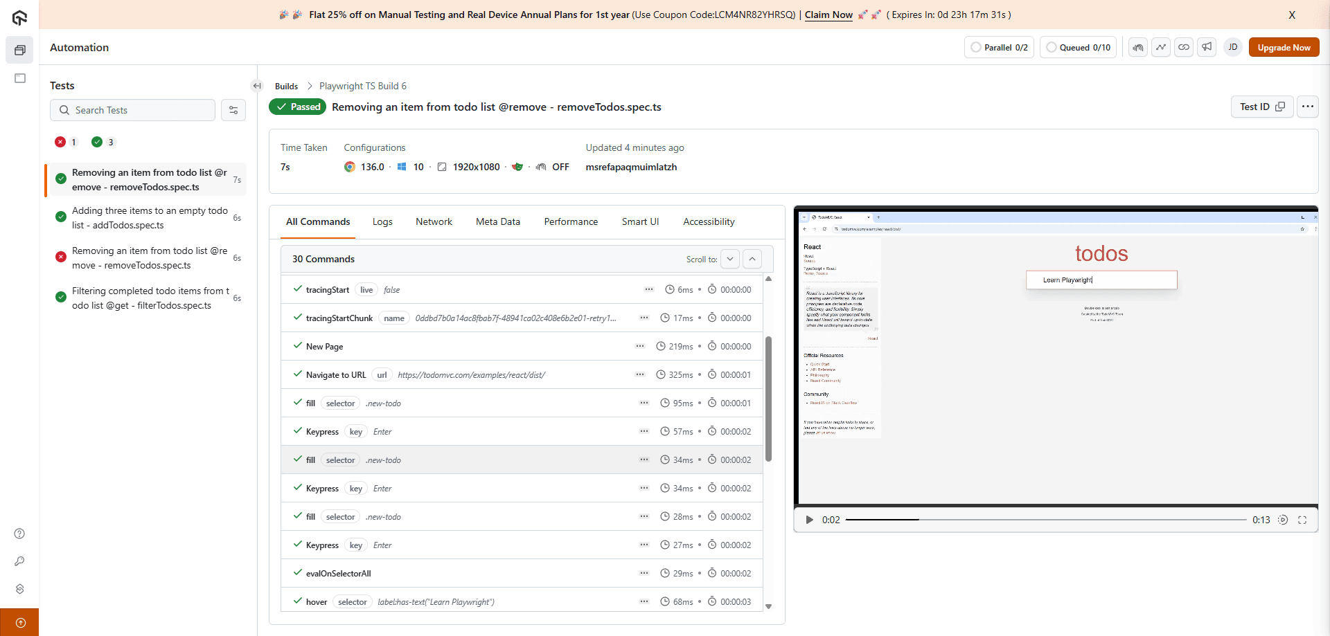 Build - Timeline