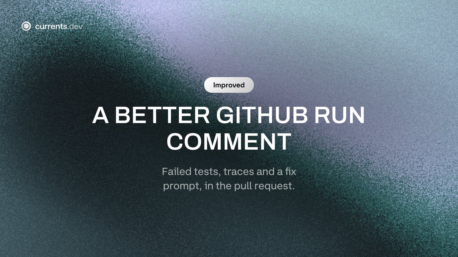 A better GitHub run comment