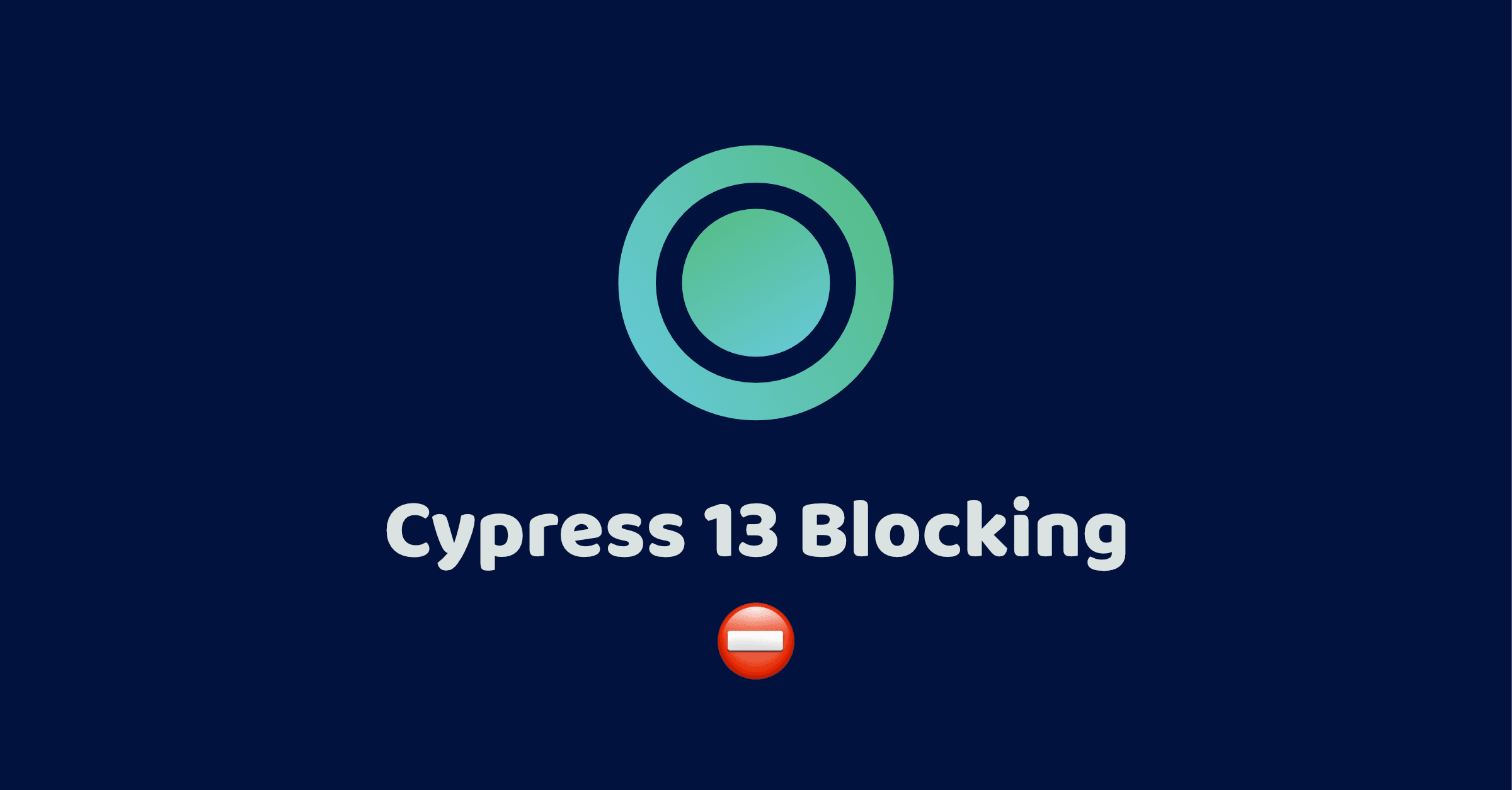 Cypress.io Blocking of Sorry Cypress and Currents
